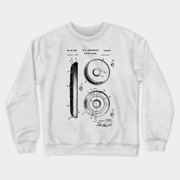 Frisbee Patent, Frisbee Golf, Disc Golf Patent Crewneck Sweatshirt by Anodyle